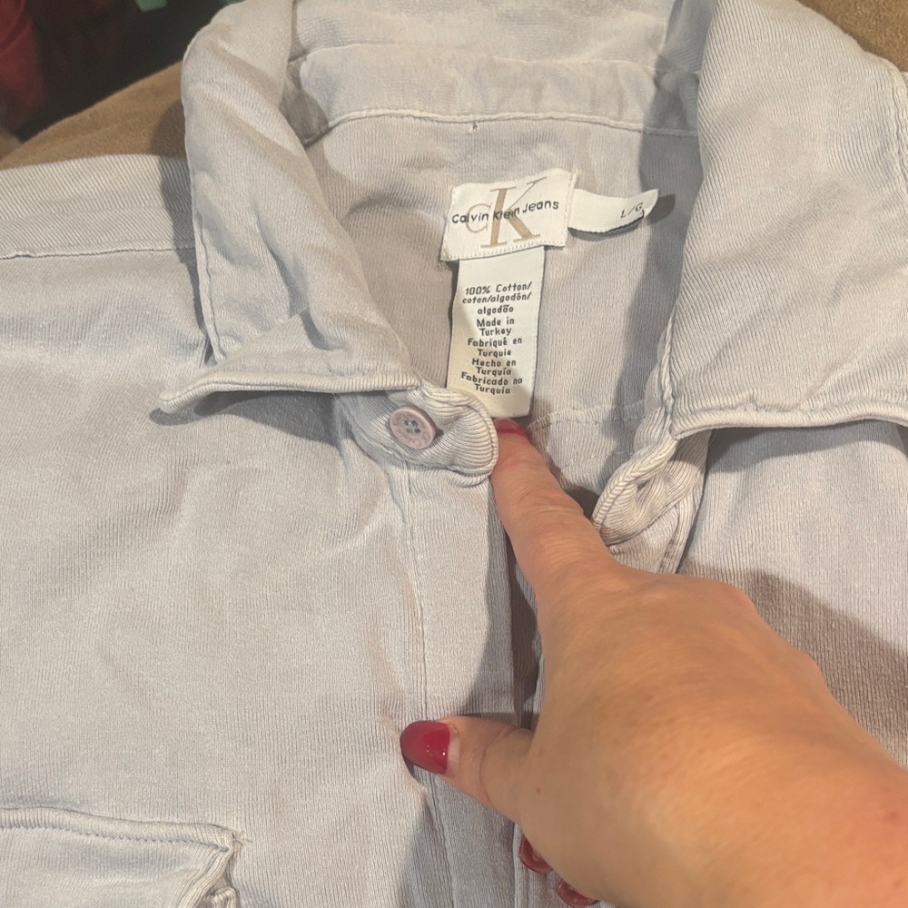 Calvin Klein Jeans Light Gray Casual Shirt